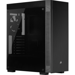 Corsair 110R Mid-Tower Case Carbide 110R Tempered Glass - Black 1x 5.25" Bay 1x 120mm Fan 2x USB 3.0 (110R)