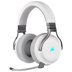 Corsair VIRTUOSO RGB WIRELESS High-Fidelity Gaming Headset — White (AP) (Ca-9011186-Ap)