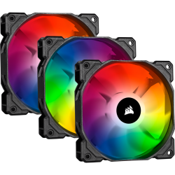 Corsair iCUE SP120 RGB PRO Performance 120mm Triple Fan Kit with Lighting Node CORE (Co-9050094-Ww)