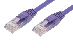 4cabling 10m Cat 5e Ethernet Network Cable: Purple 004.001.4008