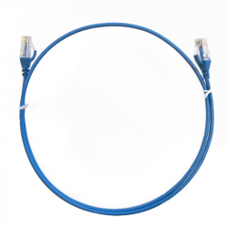 4cabling 0.25m Cat 6 Ultra Thin Lszh Ethernet Network Cable: Blue  004.004.0001