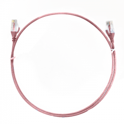 4cabling 1.5m Cat 6 Ultra Thin Lszh Ethernet Network Cables: Pink 004.004.7004