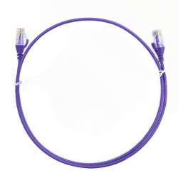 4cabling 1m Cat 6 Ultra Thin Lszh Ethernet Network Cables: Purple 004.004.4003