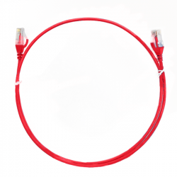 4cabling 1.5m Cat 6 Ultra Thin Lszh Ethernet Network Cables: Red 004.004.1004