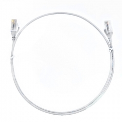 4cabling 1m Cat 6 Ultra Thin Lszh Ethernet Network Cables: White 004.004.3003