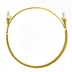 4cabling 0.5m Cat 6 Ultra Thin Lszh Ethernet Network Cables: Yellow 004.004.6002