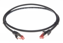 4cabling 1m Cat 6a S/ Ftp Lszh Ethernet Network Cable: Black 004.100.2003