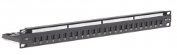 4cabling Cat 5e 24 Port Patch Panel - Universal Termination (110/ Katt) 006.003.0002