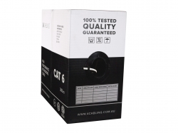 Cat 6 Ethernet Cable W/ Solid Conductors 305m Reel Box - White Sld.c6utp.white.r