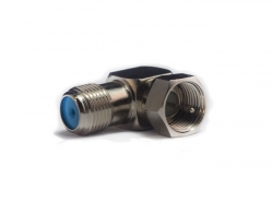 4cabling Right Angle - F Type Male To F Type Female 3 Ghz Foxtel Approved 13araff3g