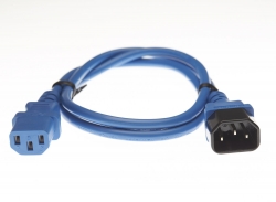 4cabling 3m Iec C13 To C14 Power Lead: Blue Ec-10pc1314-b