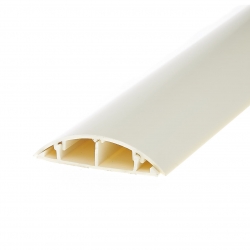 4cabling Cable Cover - 90mm X 19mm X 2m: White 013.012.9013