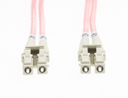 4cabling 2m Lc-lc Om1 Multimode Fibre Optic Cable: Salmon Pink Fl.om1lclc2mp