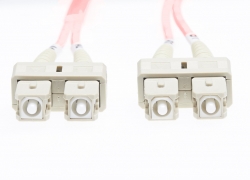 4cabling 3m Sc-sc Om1 Multimode Fibre Optic Cable: Salmon Pink Fl.om4scsc3mp