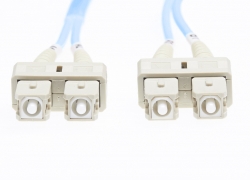 4cabling 0.5m Sc-sc Om4 Multimode Fibre Optic Cable: Blue 015.006.4400