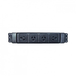 4cabling Elsafe: Pb Series 4 Gpo Black Frame And Faceplates 150720