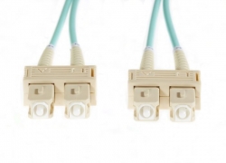 4Cabling 0.5M Sc-Sc Om4 Multimode Fibre Optic Cable: Aqua