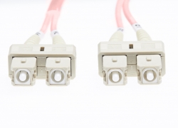 4Cabling 1.5M Sc-Sc Om4 Multimode Fibre Optic Cable: Salmon Pink - 2Mm (Fl.Om4Scsc1.5Mp)