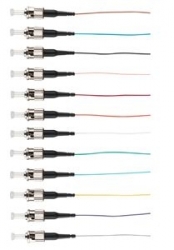 4Cabling Fibre Pigtail St Om3 Multimode 2M - 12 Pack Rainbow 015.012.7202
