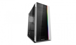 Deepcool MATREXX 55 V3 ADD-RGB WH Minimalistic Tempered Glass Case, White Colour, Supports E-ATX MB No Fans (CAD-MATREXX55V3-ARW3) DP-ATX-MATREXX55-AR-WH