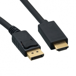 4cabling 5m Displayport Male To Hdmi Cable Male: Black 022.002.0335