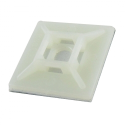 4cabling Self Adhesive Mount 12.5 X 12.5mm X 3.2mm - Colour: Natural | 100 Pk Hc100-s4 Natural