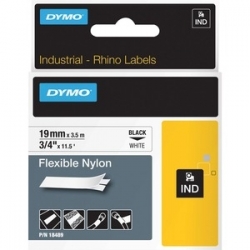 Dymo Indust Tape Flex Nyln 19Mm Wht 18489