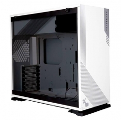 In Win 103Rgb White Gaming Atx Tower Side Tempered Glass Support Up To 420Mm Radiator Neon Highlighted