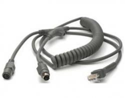 Datalogic Scanning Cab-365 Ibm Ps/ 2 Coiled Wedge Cable - Minidin Connector 90a051360