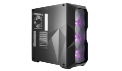 Coolermaster Masterbox Td500 Rgb Diamond Cut Design 3x Rgb Led Fans Edge To Edge Acryli Mcb-d500d-kann-s00
