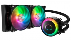 Coolermaster Masterliquid Ml240r Rgb Cpu Cooler Rgb Wb 2x120mm Rgb Fan 240mm Radiator Mlx-d24m-a20pc-r1