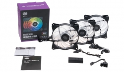 Coolermaster 3in1 Kit 3x Masterfan Pro 120mm Addressable Rgb Fan + 1x Mini Rgb Controller R4-120r-203c-r1