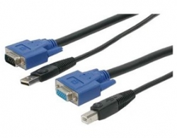 Startech 15 Ft 2-in-1 Universal Usb Kvm Cable - Kvm Cable - 15 Ft - 1 X Type B, 1 X D-sub (hd-15)