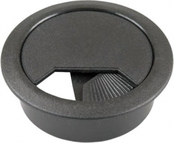 4cabling Desk Grommet Round 60mm Black Rdg60