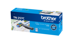 Brother Cyan High Yield Toner Cartridge Hl-3230cdw/ 3270cdw/ Dcp-l3015cdw/ Mfc-l3745cdw/ L3750cdw/ L3770cdw (2 300 Pages) Tn-257c