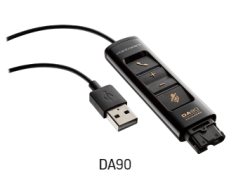 Plantronics Da90 Qd To Usb Audio Processor Cable W/ Inline Volume & Mute Control 201853-01