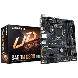 Gigabyte Intel® B460 Ultra Durable Motherboard with GIGABYTE 8118 Gaming LAN, PCIe Gen3 x4 M.2 (GA-B460M-DS3H)