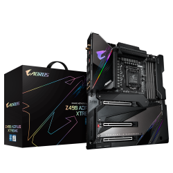 Gigabyte Z490 AORUS Motherboard 4xDDR4, 6xSATA, 3xM.2, 2xUSB-C, E-ATX, 3YR (Ga-Z490-Aorus-Xtreme)