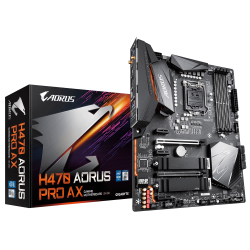 Gigabyte H470 AORUS Motherboard 4xDDR4,6xSATA,2xM.2, USB-C, USB3.2 Gen2, WIFI, ATX,3YR (Ga-H470-Aorus-Pro-Ax)