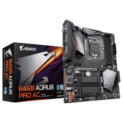 GIGABYTE B460 AORUS PRO AC MOTHERBOARD, 1200,4xDDR4,6xSATA,2xM.2 (GA-B460-AORUS-PRO-AC)