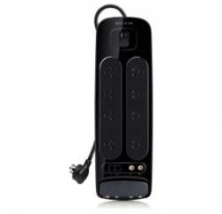Belkin Ultimate Series 6-way Surge Protector W/ Av, F-type, Tel & Rj45 + $250k (3m Cord) Bv108130au3m