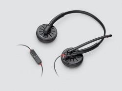 Plantronics Blackwire 225 Binaural Headset, W/ Inline Controls W/ 3.5mm Jack 205204-02