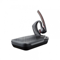 Plantronics Voyager 5200 Uc Over The Ear Bluetooth Headset W/ Charge Case & Uc Dongle 206110-101