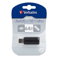 Verbatim Store'n'go Pinstripe Usb Drive 64gb (bla 49065