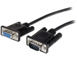 Startech 3m Black Straight Through Db9 Rs232 Serial Cable - Db9 Rs232 Serial Extension Cable -