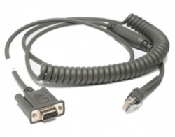 Motorola Cable - Rs232: Db9 Female Connector, 9ft (2.8m) Coiled, Power Pin 9 Cba-r37-c09zar