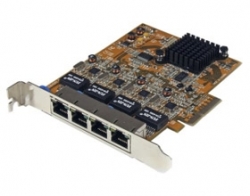 Startech 4 Port Pci Express Pcie Gigabit Ethernet Nic Network Adapter Card St1000spex42