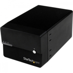 Startech USB 3.0 eSATA Dual 3.5 SATA III Hard Drive RAID Enclosure w/ UASP and Fan - Black - Multi