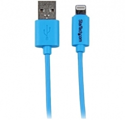 Startech 1m 3ft Blue Apple 8pin Lightning To Usb Cable For Iphone Ipod Ipad - Colored Lightning