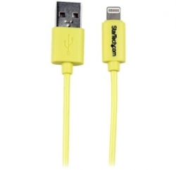 Startech 1m 3ft Yellow Apple 8pin Lightning To Usb Cable For Iphone Ipod Ipad - Colored Lightning